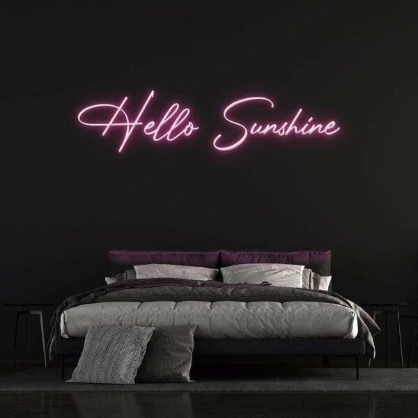 hello sunshine neon sign