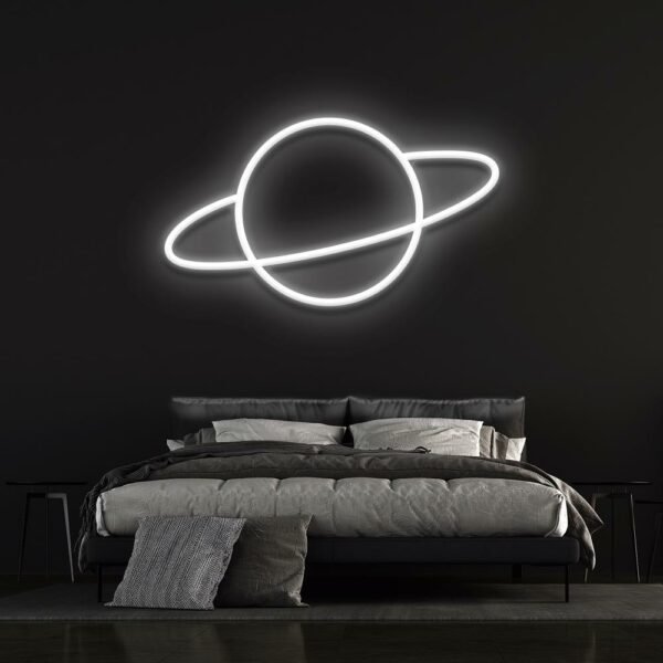 planet neon sign