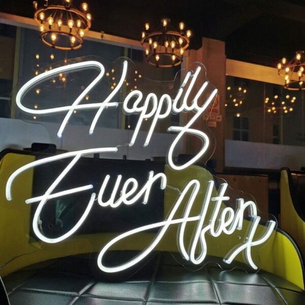 happily ever after neon sign