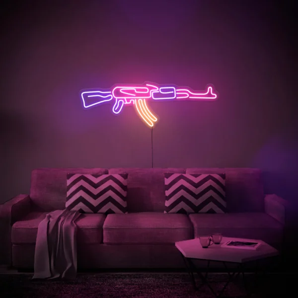 ak47 neon sign